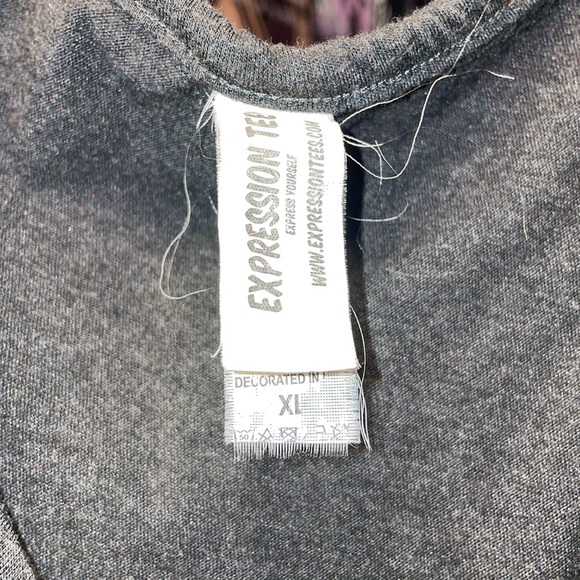 Expression Tee Always in a design Black Tank top great shape size xlarge - Picture 4 of 5